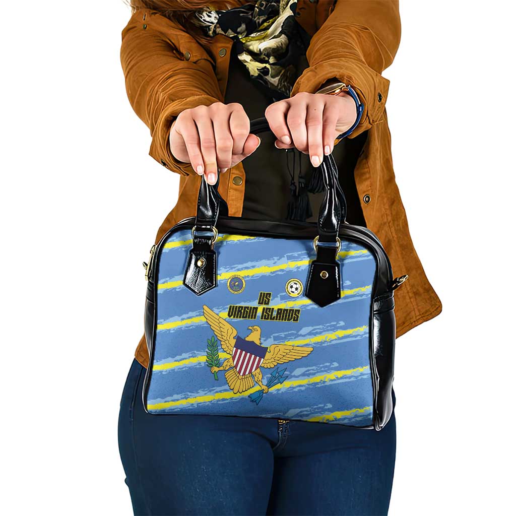 US Virgin Islands Soccer Shoulder Handbag Team Dashing Eagles Come On