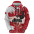Personalised Canada Day 1867 Zip Hoodie Moose With Maple Leaves