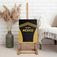 Mexico football 2025 gold edition canvas wall art with gold accents