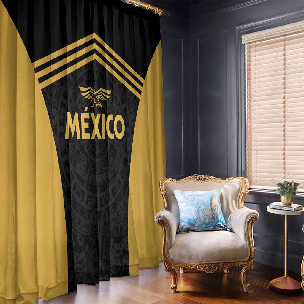 Football 2025 Mexico Window Curtain Special Gold Edition