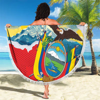 Ecuador Chimborazo Mountain Beach Blanket La Sultana de Los Andes