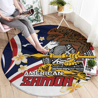 American Samoa Round Carpet Amerika Samoa Bald Eagle
