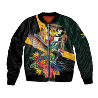 Jamaica Hummingbird Bomber Jacket Jumieka Tropical - Wonder Print Shop