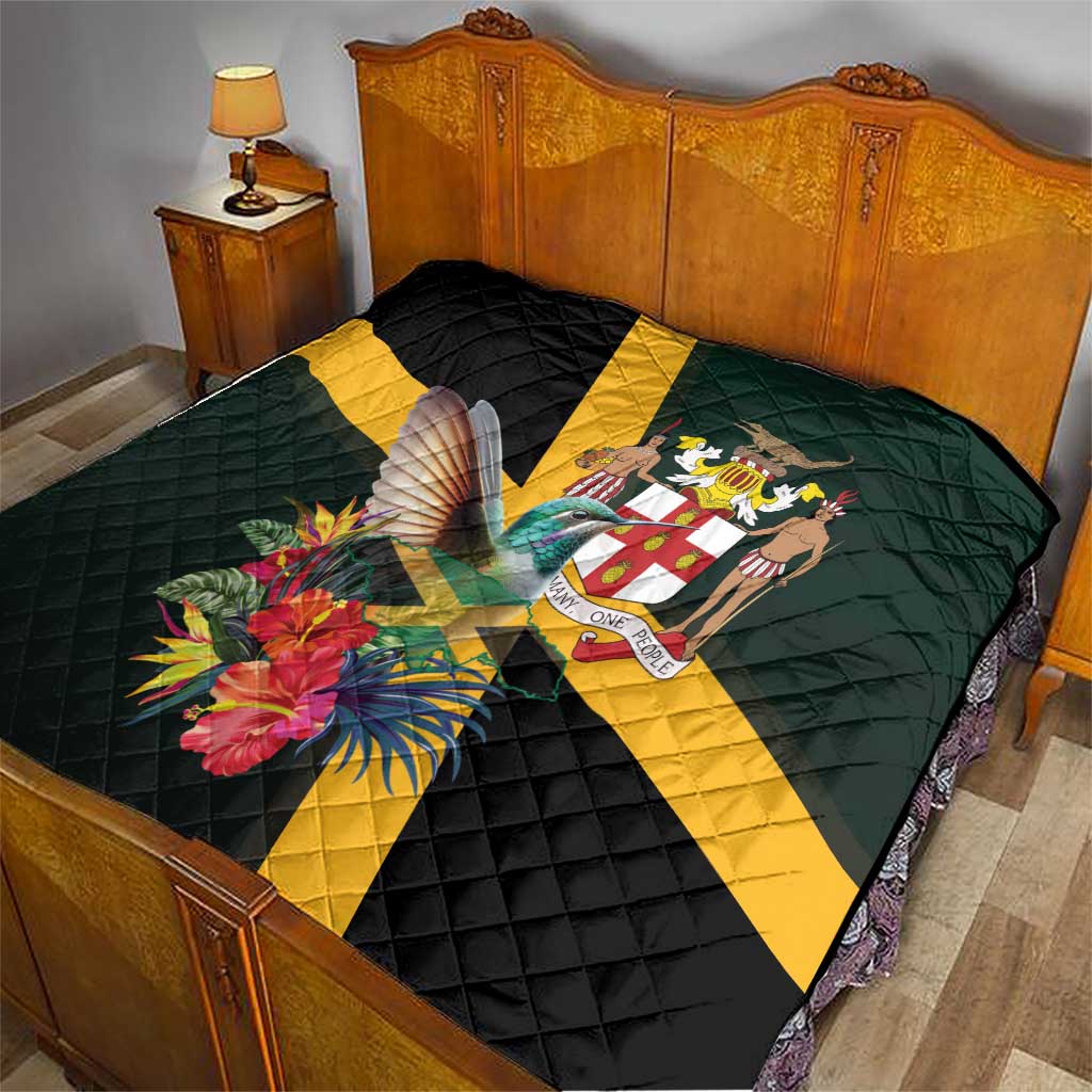 Jamaica Hummingbird Quilt Jumieka Tropical - Wonder Print Shop