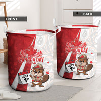 Canada Day Laundry Basket Beaver Mountie Maple Leaves