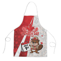 Canada Day Apron Beaver Mountie Maple Leaves