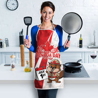 Canada Day Apron Beaver Mountie Maple Leaves
