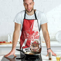 Canada Day Apron Beaver Mountie Maple Leaves