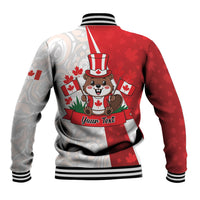 Personalised Canada Day Baseball Jacket Beaver Mountie Maple Leaves