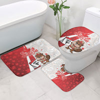 Canada Day Bathroom Set Beaver Mountie Maple Leaves