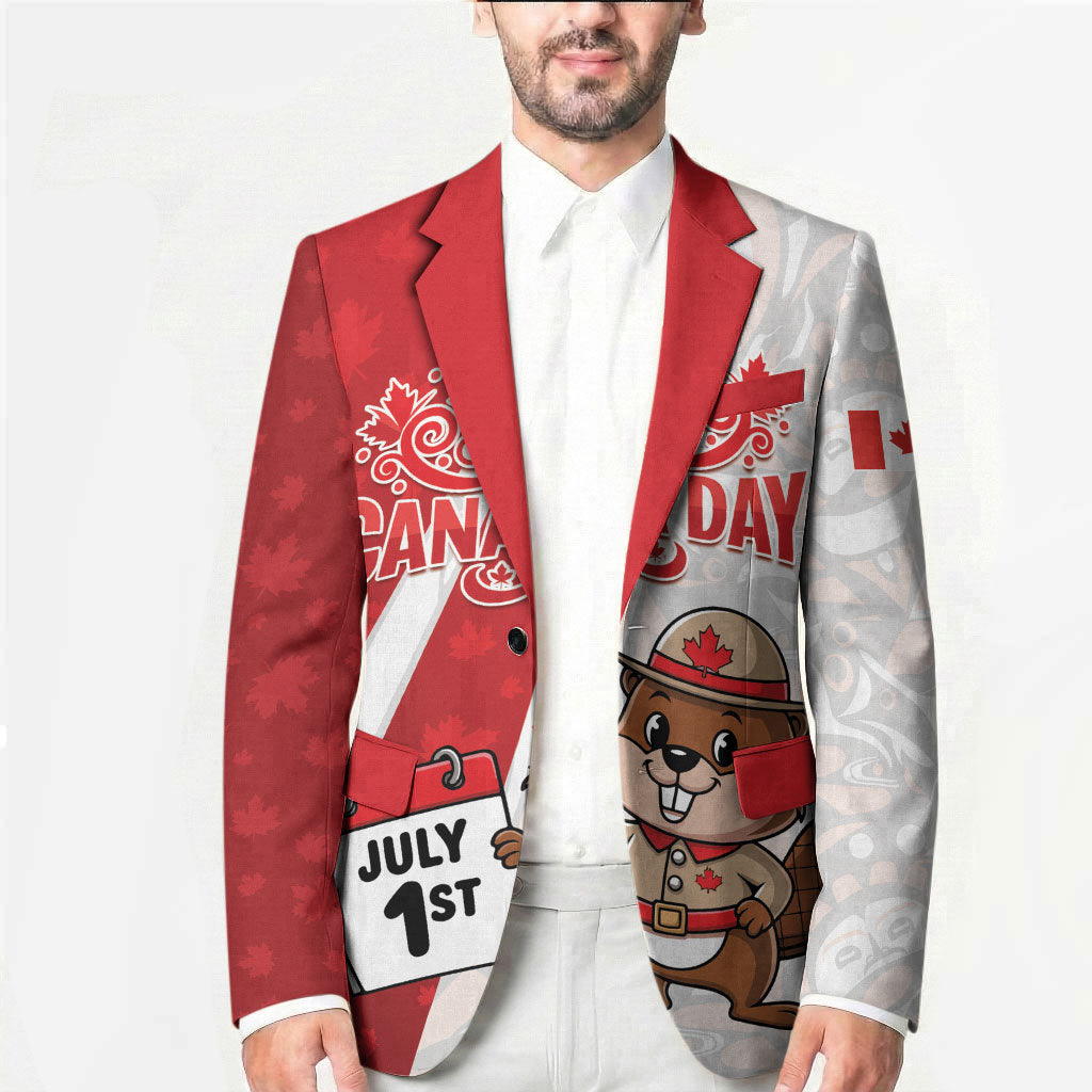 Personalised Canada Day Blazer Beaver Mountie Maple Leaves