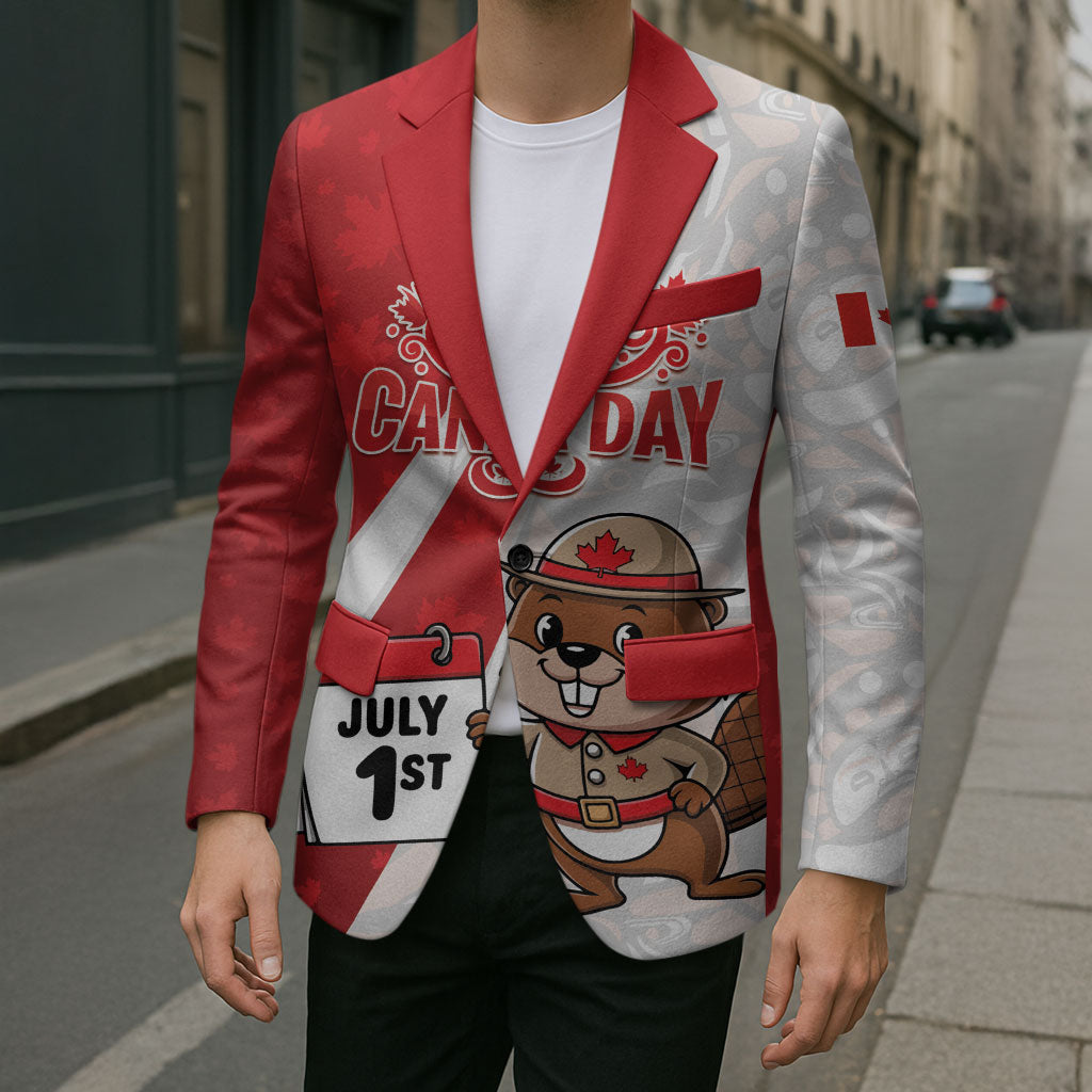 Personalised Canada Day Blazer Beaver Mountie Maple Leaves