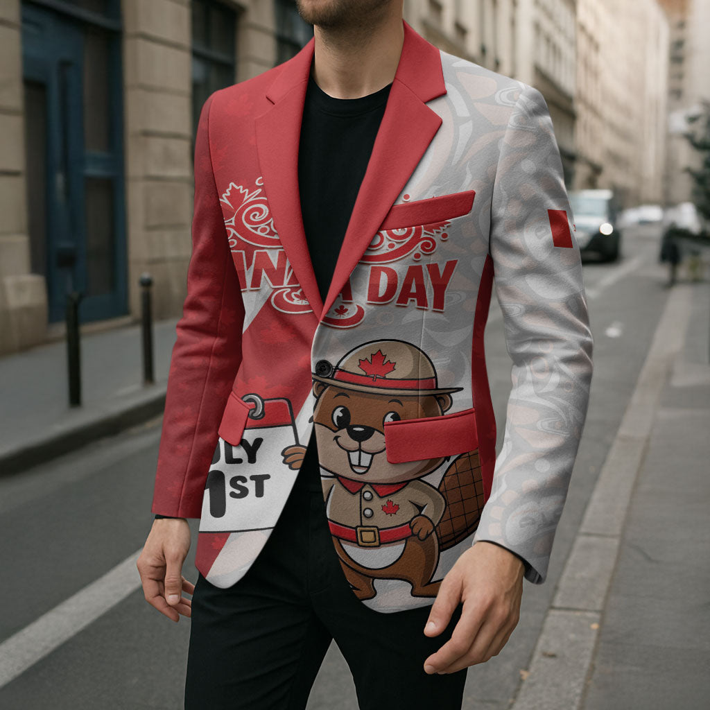 Personalised Canada Day Blazer Beaver Mountie Maple Leaves