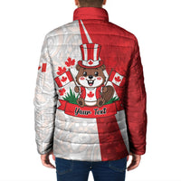 Personalised Canada Day Padded Jacket Beaver Mountie Maple Leaves