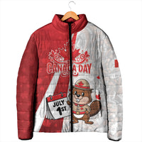 Personalised Canada Day Padded Jacket Beaver Mountie Maple Leaves