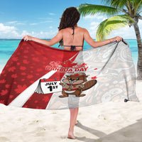 Canada Day Sarong Beaver Mountie Maple Leaves