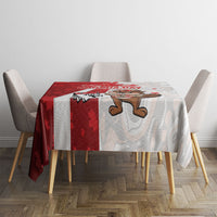 Canada Day Tablecloth Beaver Mountie Maple Leaves