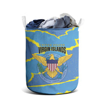 US Virgin Islands Laundry Basket Grunge Stylized