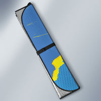 US Virgin Islands Auto Sun Shade Grunge Stylized