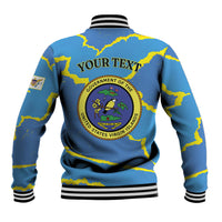 Personalized US Virgin Islands Baseball Jacket Grunge Stylized