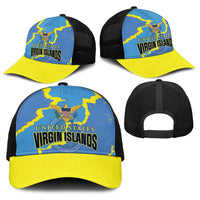 US Virgin Islands Baseball Net Cap Grunge Stylized
