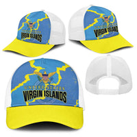 US Virgin Islands Baseball Net Cap Grunge Stylized