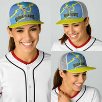 US Virgin Islands Baseball Net Cap Grunge Stylized