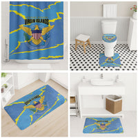 US Virgin Islands Bathroom Set Grunge Stylized