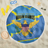 US Virgin Islands Beach Blanket Grunge Stylized