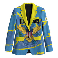 Personalized US Virgin Islands Blazer Grunge Stylized