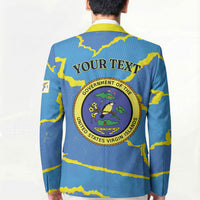 Personalized US Virgin Islands Blazer Grunge Stylized