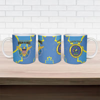 Personalized US Virgin Islands Ceramic Mug Grunge Stylized