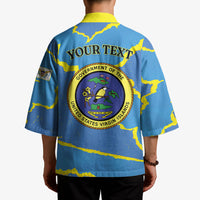 Personalized US Virgin Islands Kimono Grunge Stylized
