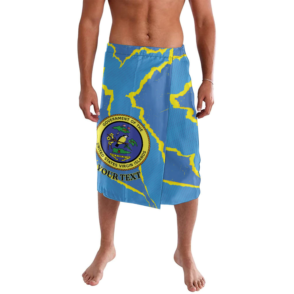 Personalized US Virgin Islands Lavalava Grunge Stylized