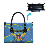 US Virgin Islands Leather Bag Grunge Stylized