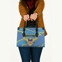 US Virgin Islands Leather Bag Grunge Stylized