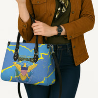 US Virgin Islands Leather Bag Grunge Stylized