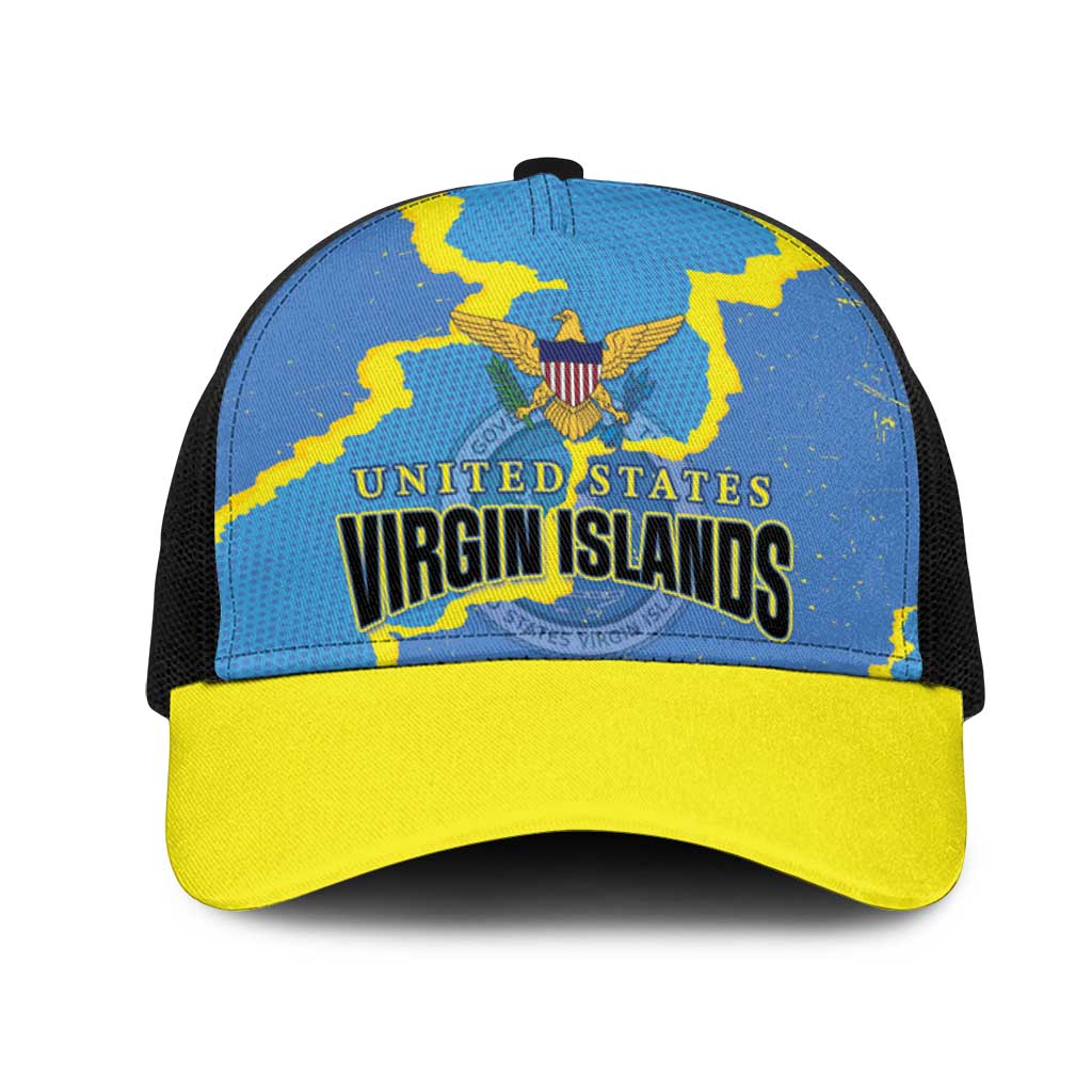 US Virgin Islands Mesh Trucker Cap Grunge Stylized