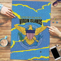 US Virgin Islands Puzzle Grunge Stylized