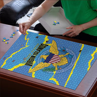 US Virgin Islands Puzzle Grunge Stylized
