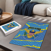 US Virgin Islands Puzzle Grunge Stylized