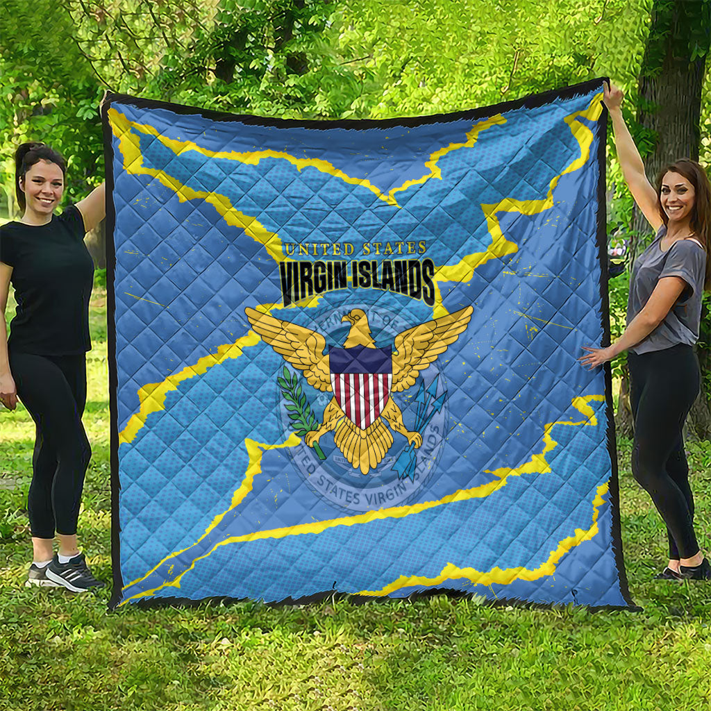 US Virgin Islands Quilt Grunge Stylized