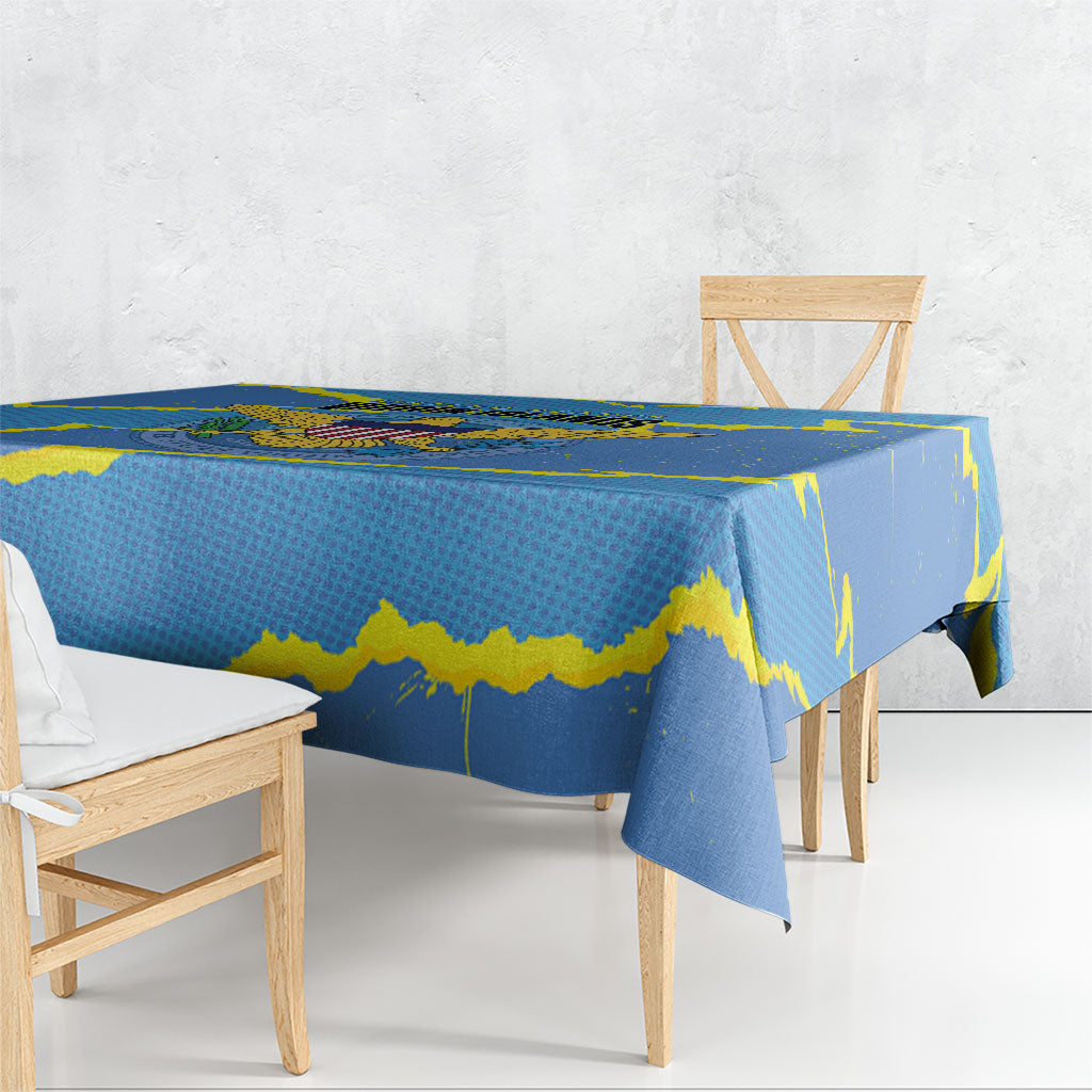 US Virgin Islands Tablecloth Grunge Stylized