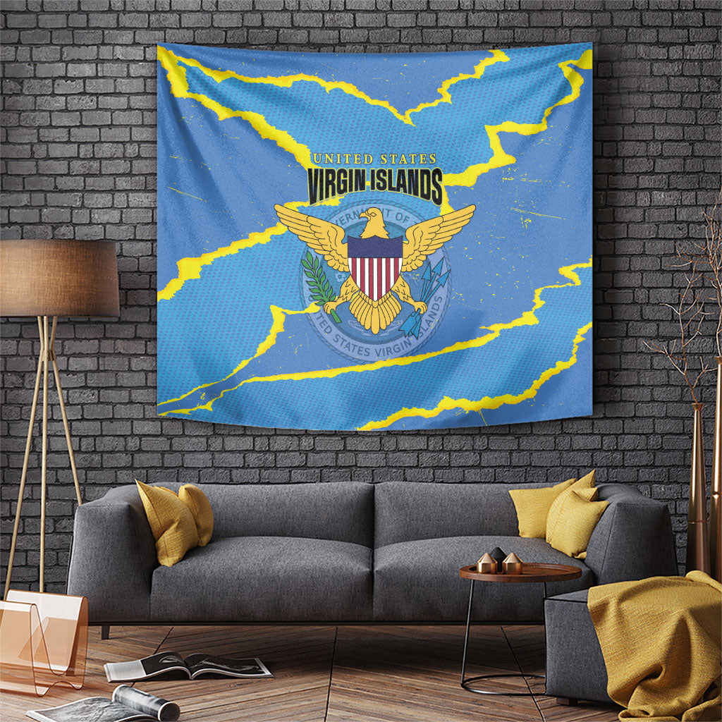 US Virgin Islands Tapestry Grunge Stylized