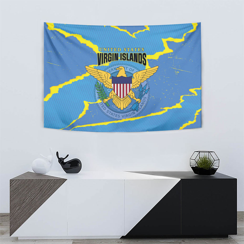 US Virgin Islands Tapestry Grunge Stylized