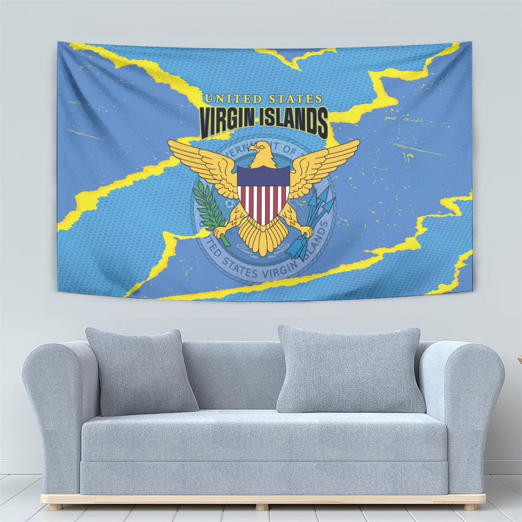 US Virgin Islands Tapestry Grunge Stylized