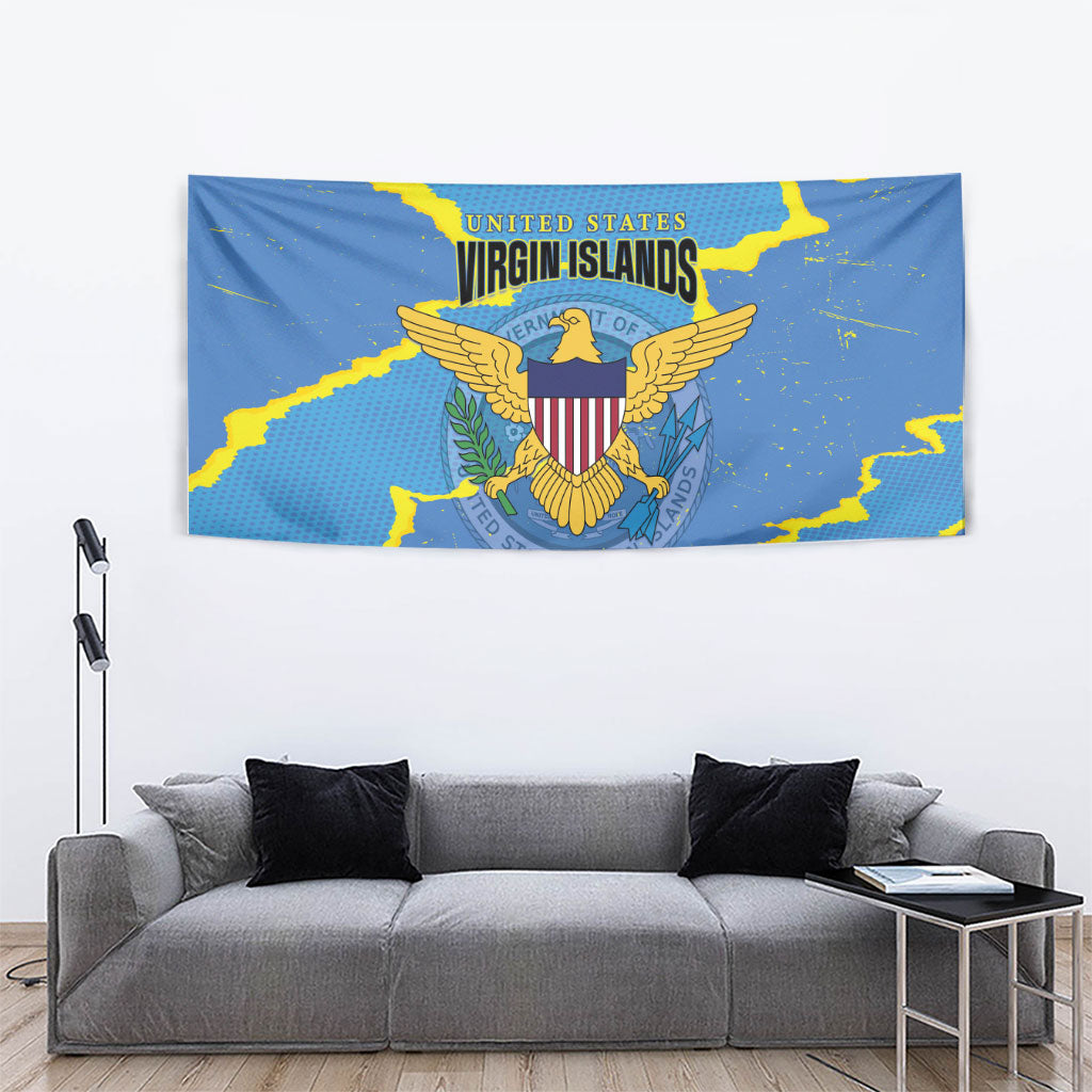 US Virgin Islands Tapestry Grunge Stylized