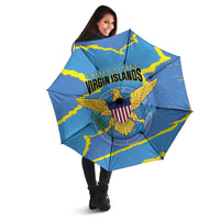 US Virgin Islands Umbrella Grunge Stylized