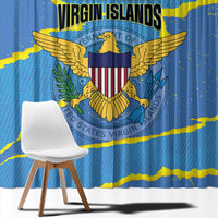 US Virgin Islands Window Curtain Grunge Stylized