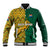 South Africa Baseball Jacket Springbok and Proteas African Pattern - Wonder Print Shop